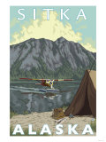Bush Plane & Fishing, Sitka, Alaska Posters