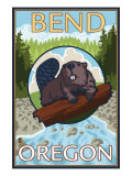 Beaver & River, Bend, Oregon Reprodukcje Beaver & River, Bend, Oregon Reprodukcje