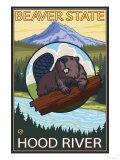 Beaver & Mt. Hood, Hood River, Oregon Láminas