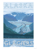 Large Glacier Scene, Alaska Poster
