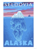 Iceberg Cross-Section, Seldovia, Alaska Affiche