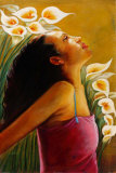 Dreaming Lilies Prints by A. Tomlinson