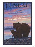 Bear and Cub, Juneau, Alaska Print