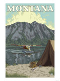 Bush Plane & Fishing, Montana Prints