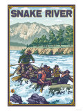 White Water Rafting, Snake River, Idaho Prints