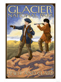 Lewis and Clark, Glacier National Park, Montana Posters