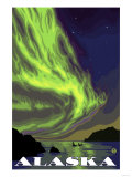 Northern Lights and Orcas, Alaska Posters