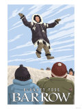 Alaska Blanket Toss, Barrow, Alaska Lámina Alaska Blanket Toss, Barrow, Alaska Lámina