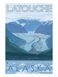 Glacier Scene, Latouche, Alaska Prints