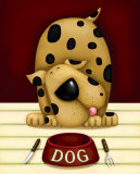 Dinner's In the Dog Art by Jo Parry