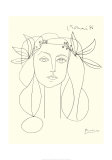 Head of a Woman (sketch) Láminas por Pablo Picasso Head of a Woman (sketch) Láminas por Pablo Picasso