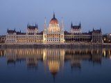River Danube and Parliament Building, Budapest, Unesco World Heritage Site, Hungary, Europe Photographic Print by Chris Kober