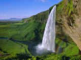 Seljalandsfoss Waterfall in the South of the Island, Iceland Photographic Print by Chris Kober