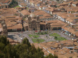 Aerial View of City, Cuzco, Unesco World Heritage Site, Peru, South America Photographic Print by Oliviero Olivieri