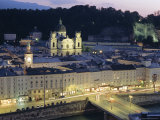 Twilight, Salzburg, Salzburgland, Austria, Europe Photographic Print by Chris Kober