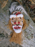 Shaman Mask, Queen Charlotte Islands, British Columbia (B.C.), Canada, North America Photographic Print by Oliviero Olivieri