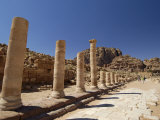 Colonnaded Street, Petra, Unesco World Heritage Site, Jordan, Middle East Photographic Print by Sergio Pitamitz