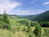 Valley Scenery Around Village of Biela, Mala Fatra Mountains, Slovakia, Europe Photographie par Richard Nebesky