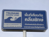 Tsunami Warning Sign, Patong Beach, Phuket, Thailand, Southeast Asia, Asia Photographic Print by Sergio Pitamitz