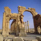 Roman Triumphal Arch, 1st Century AD, Palmyra, Syria, Middle East Photographie par Christopher Rennie