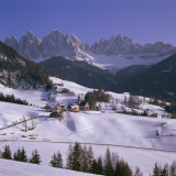 Val De Funes, St. Magdalena and Geisler Mountains, South Tirol, Trentino-Alto Adige, Italy Photographie par Hans Peter Merten