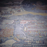 Madaba Mosaic Map, 6th Century AD, Detail Showing Jerusalem, Madaba, Jordan, Middle East Photographie par Christopher Rennie