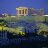 The Parthenon and Acropolis, Unesco World Heritage Site, Athens, Greece, Europe Photographic Print by Tony Gervis