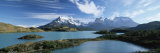 Cuernos Del Paine Rising up Above Lago Pehoe, Torres Del Paine National Park, Patagonia, Chile Photographic Print by Gavin Hellier