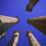 Peristyle of 13M Tall Columns, Jordan, Middle East Photographie par Christopher Rennie