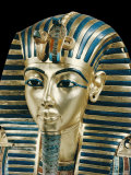 Tutankhamun's Funeral Mask in Solid Gold Inlaid with Semi-Precious Stones, Thebes, Egypt Photographic Print by Robert Harding