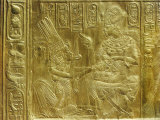 Gilt Shrine Showing the King Pouring Perfumed Liquid into the Queen's Hand, Thebes, Egypt Photographic Print by Robert Harding