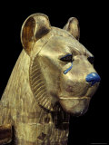 Head of a Funerary Couch in the Form of a Cheetah or Lion, Thebes, Egypt Photographic Print by Robert Harding