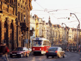 Tram, Prague, Czech Republic Photographic Print by Richard Nebesky