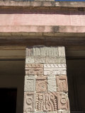 Columns Depicting the Quetzal Bird, North of Mexico City, Mexico Photographic Print by Robert Harding