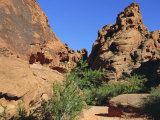 Petroglyphs Drawn in Sandstone by Anasazi Indians Around 500 Ad, Valley of Fire State Park, Nevada Photographie par Fraser Hall