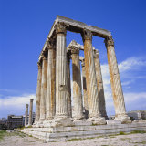 Temple of Olympian Zeus, Athens, Greece, Europe Photographic Print by Roy Rainford