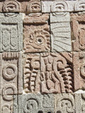 Columns Depicting the Quetzal Bird, North of Mexico City, Mexico Photographic Print by Robert Harding