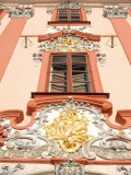 Detail of Baroque Decoration on Facade of Building, Karlovarsky Region, Czech Republic Photographic Print by Richard Nebesky