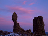 Balanced Rock at Dusk, with Snow, Arches National Park, Utah, USA Photographic Print by James Hager Balanced Rock at Dusk, with Snow, Arches National Park, Utah, USA Photographic Print by James Hager