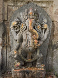 Ganesh Stone Statue, Son of Shiva and Parvati. Photographic Print by Don Smith