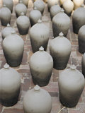 Clay Pots, Recently Thrown, Drying in the Sun in Potters Square, Kathmandu Valley, Nepal Photographic Print by Don Smith