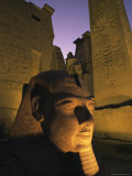 Statue of the Pharaoh Ramses II at Entrance to the Temple of Luxor, Thebes, Egypt, North Africa Photographic Print by Nico Tondini