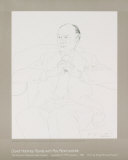 Portrait of Sir John Gielgud, 1977 Wydruki dla kolekcjonerów autor David Hockney