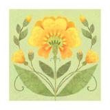 Floral Square II Póster