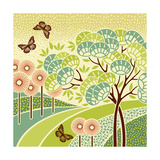 Hazy Day Butterflies Affiches