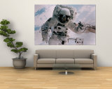 Astronaut Walking in Space Wall Mural by David Bases