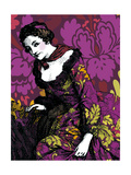 Woman in Violet Posters