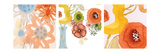 Watercolor Bouquets Triptych Photo