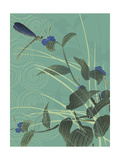 Dragonfly and Blooms Posters