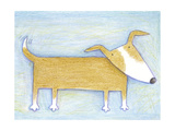 Hopeful Doggie - Crayon Critter I Print